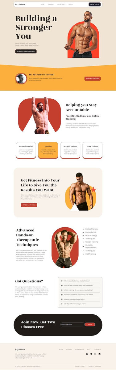 Personal Trainer Theme Nacgo