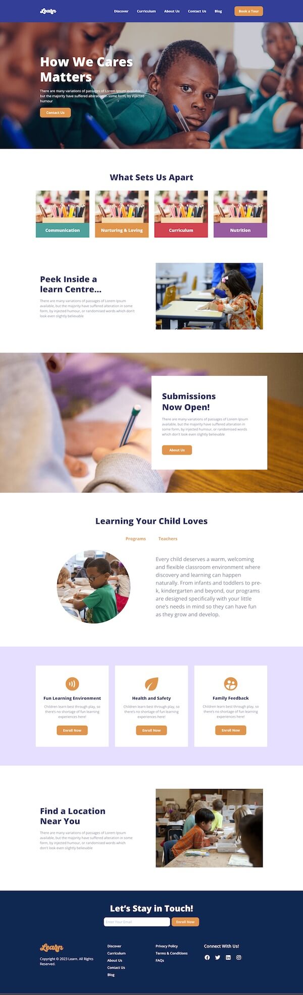 Child Day Care Website